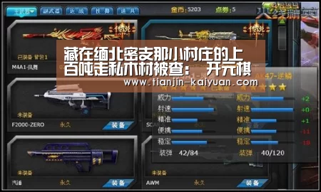 藏在缅北密支那小村庄的上百吨走私木材被查: 开元棋牌试玩 (图2) Kaiyuan Games